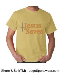Jesus Saves Gildan Adult T-shirt Design Zoom